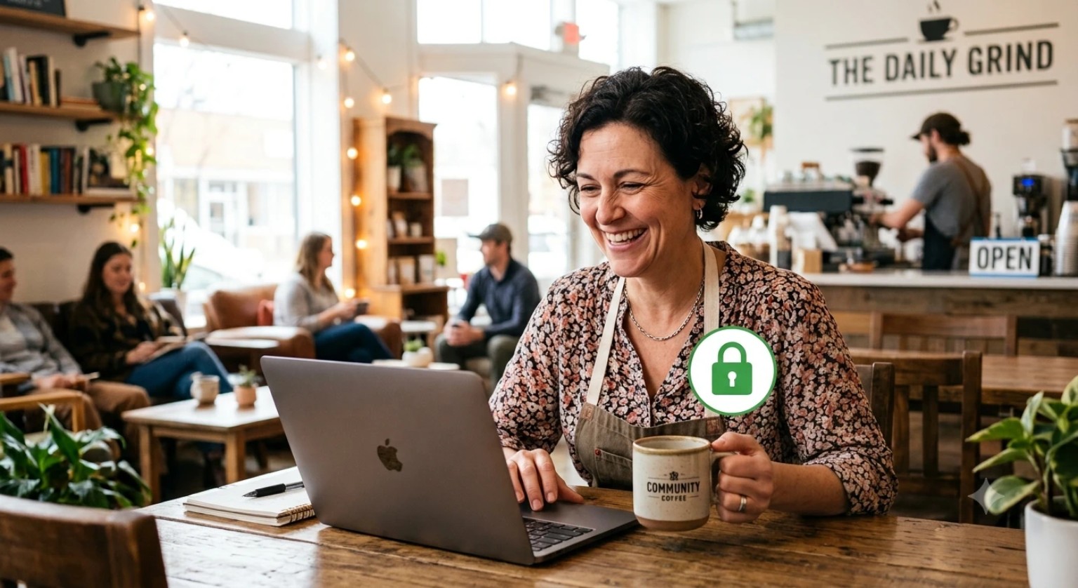 Illustrative image representing website security and protection